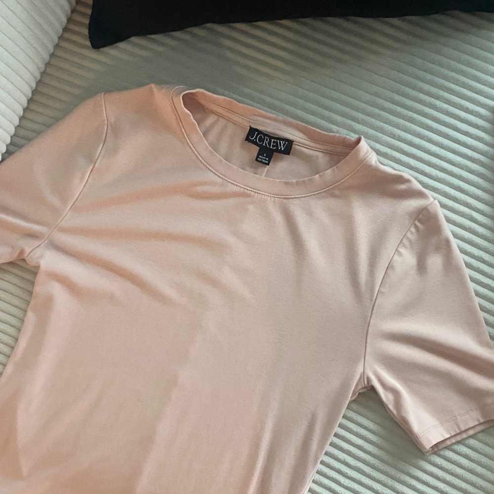J. Crew Pink Crewneck Tee